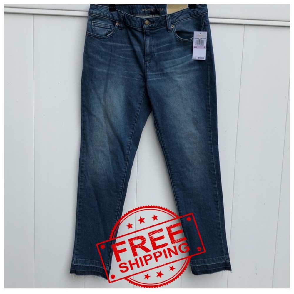 NWT Michael Michael Kors Izzy Skinny Mid Rise Jean